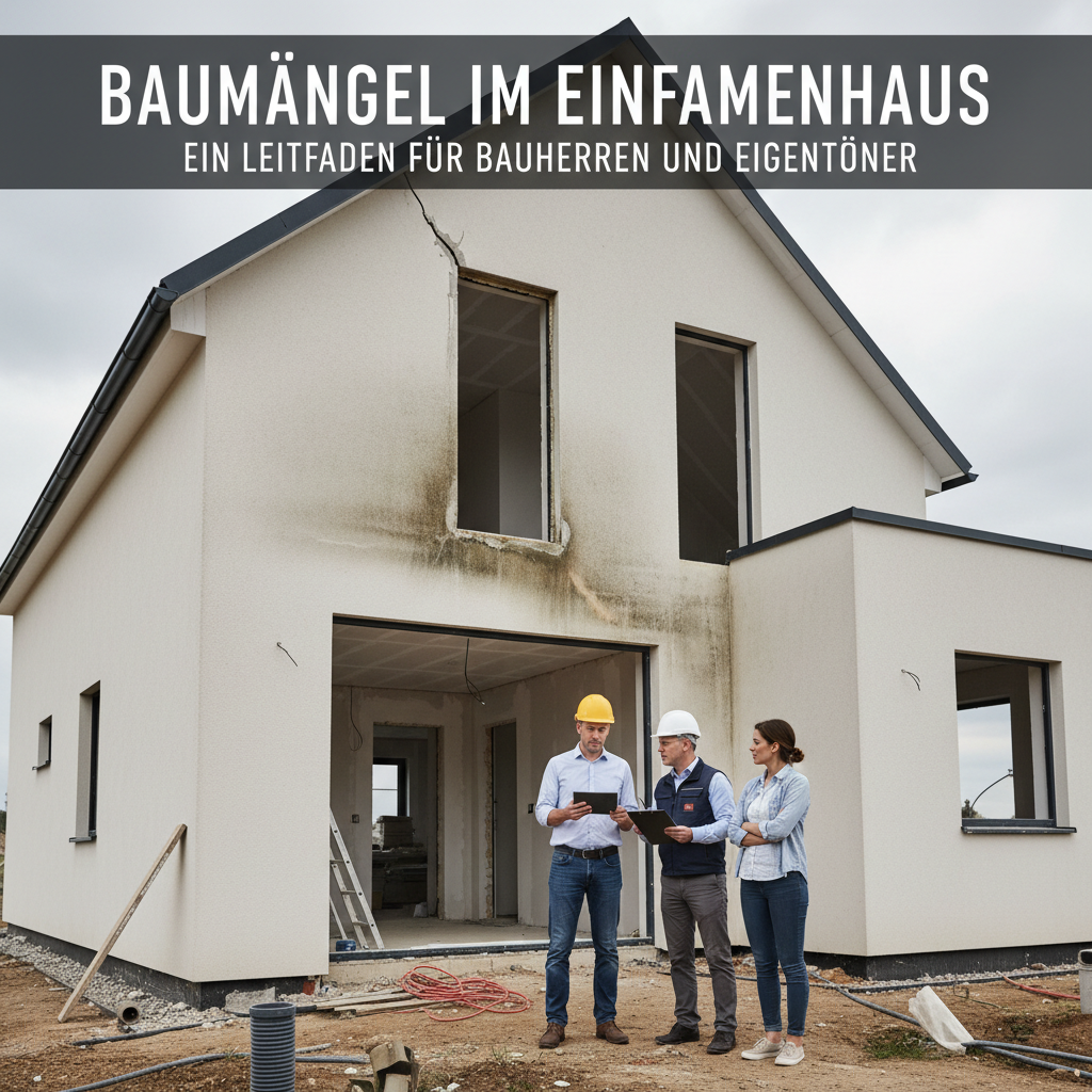 Baumängel im Einfamilienhaus: Erkennen, Bewerten, Beheben